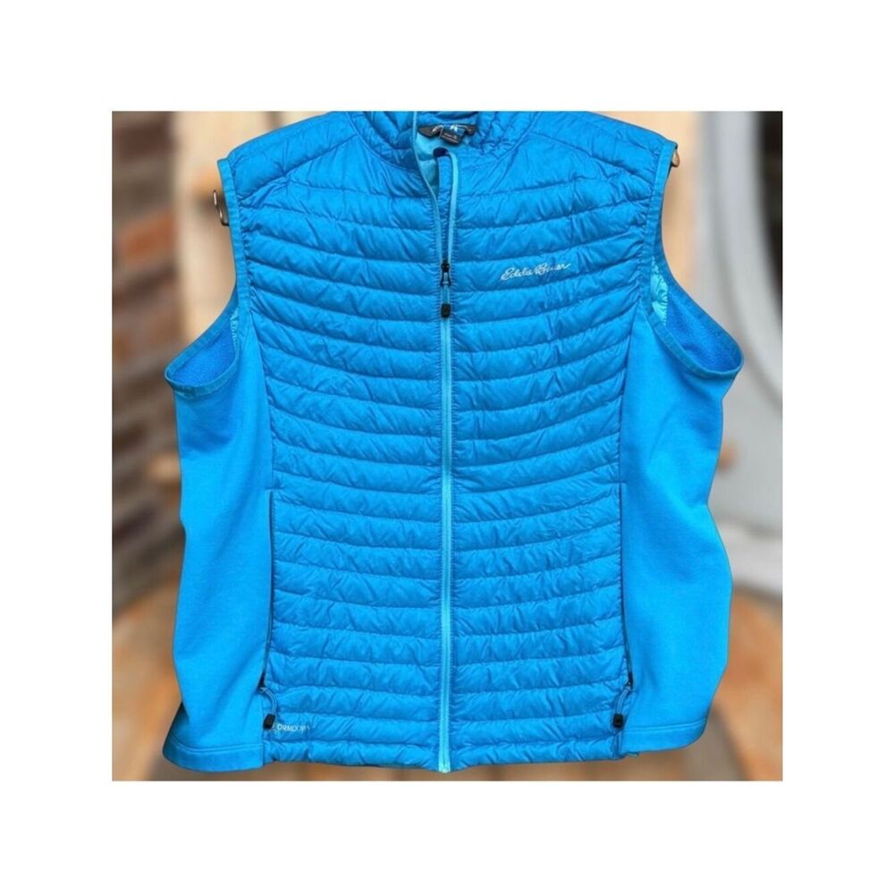 Eddie Bauer Goose Down Storm Down 800 Blue Vest Women's size XL